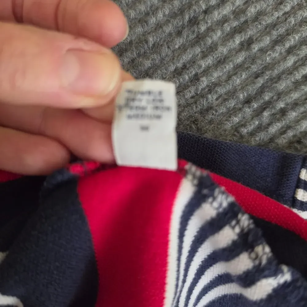 Ralph Lauren Polo Golf Men's XL Red Blue White Striped Short Sleeve Polo